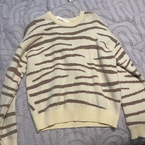 NWT Tiger Striped Sweater